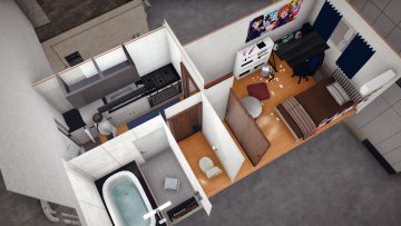 1K - Studio apartment